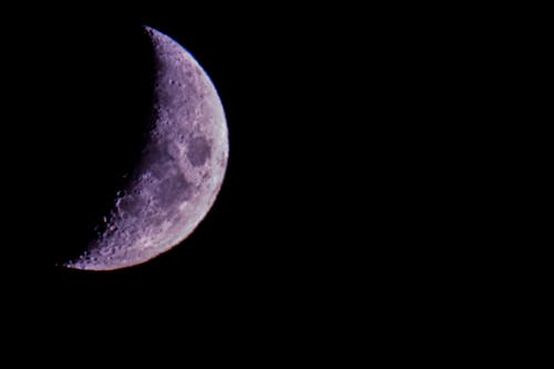 Free stock photo of half moon, luna, moon