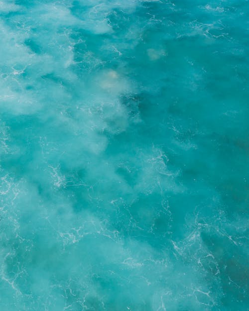 Gratis stockfoto met blauwgroen, dronefoto, golven