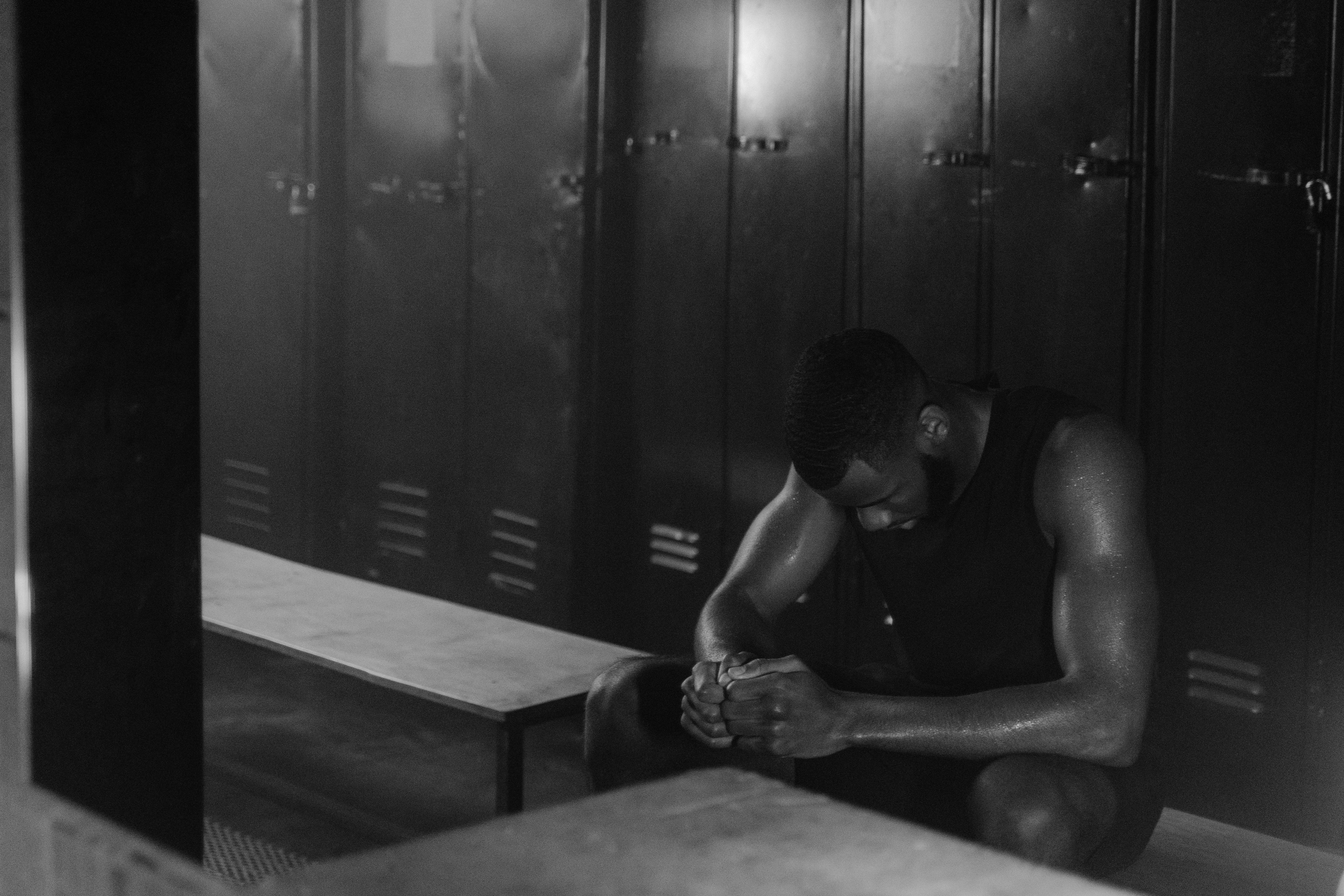 Mental focus and determination in strength training
