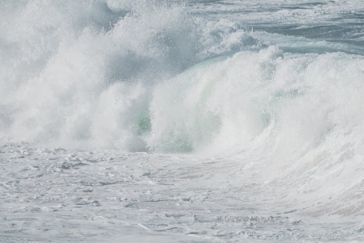 Close-Up Of A Splashing Wave