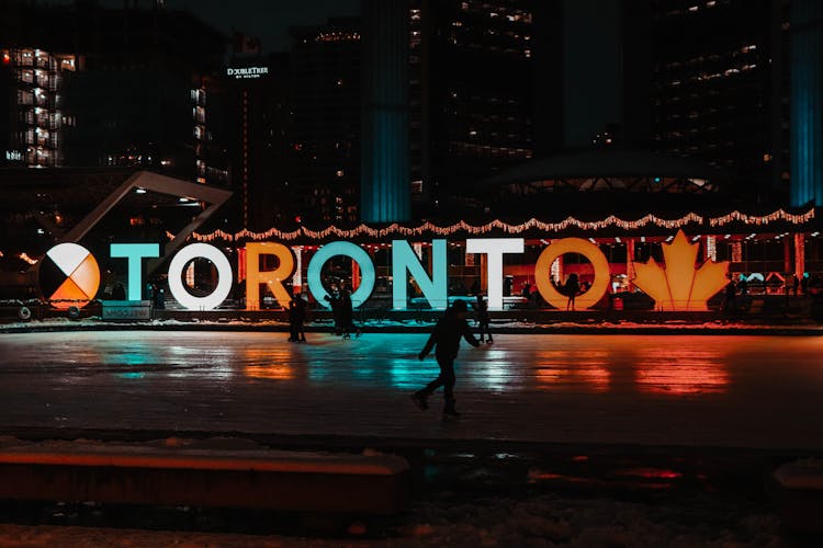 People Skating In The Ice Rink