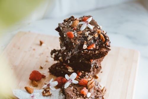 Close-Up Shot of Brownies