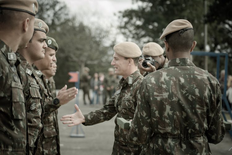 Soldiers During Award Ceremony 