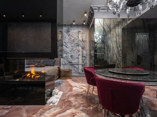 Finished dining and lounge area