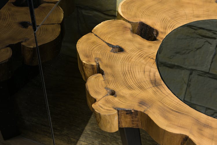 Decorative Table With Rounded Edges In Room