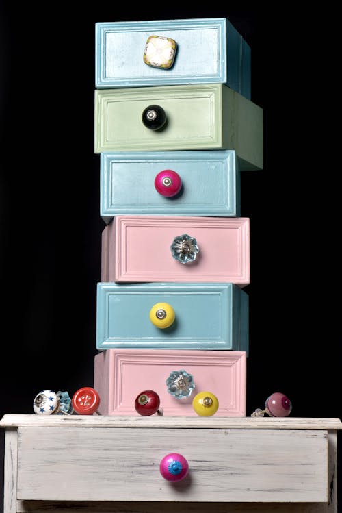 Fun Drawer Photo of Colorful Drawers · Free Stock Photo