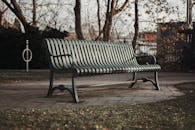 Empty Metal Bench