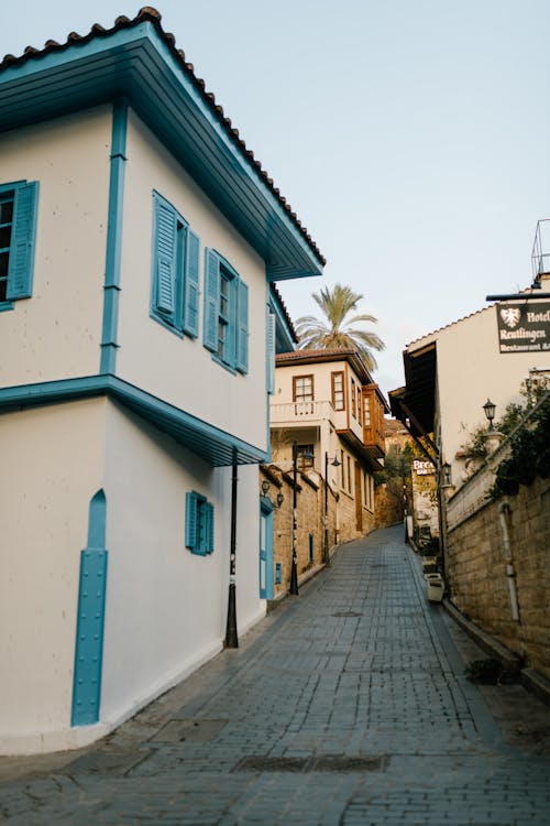 Steep Walkway on a Residential Area