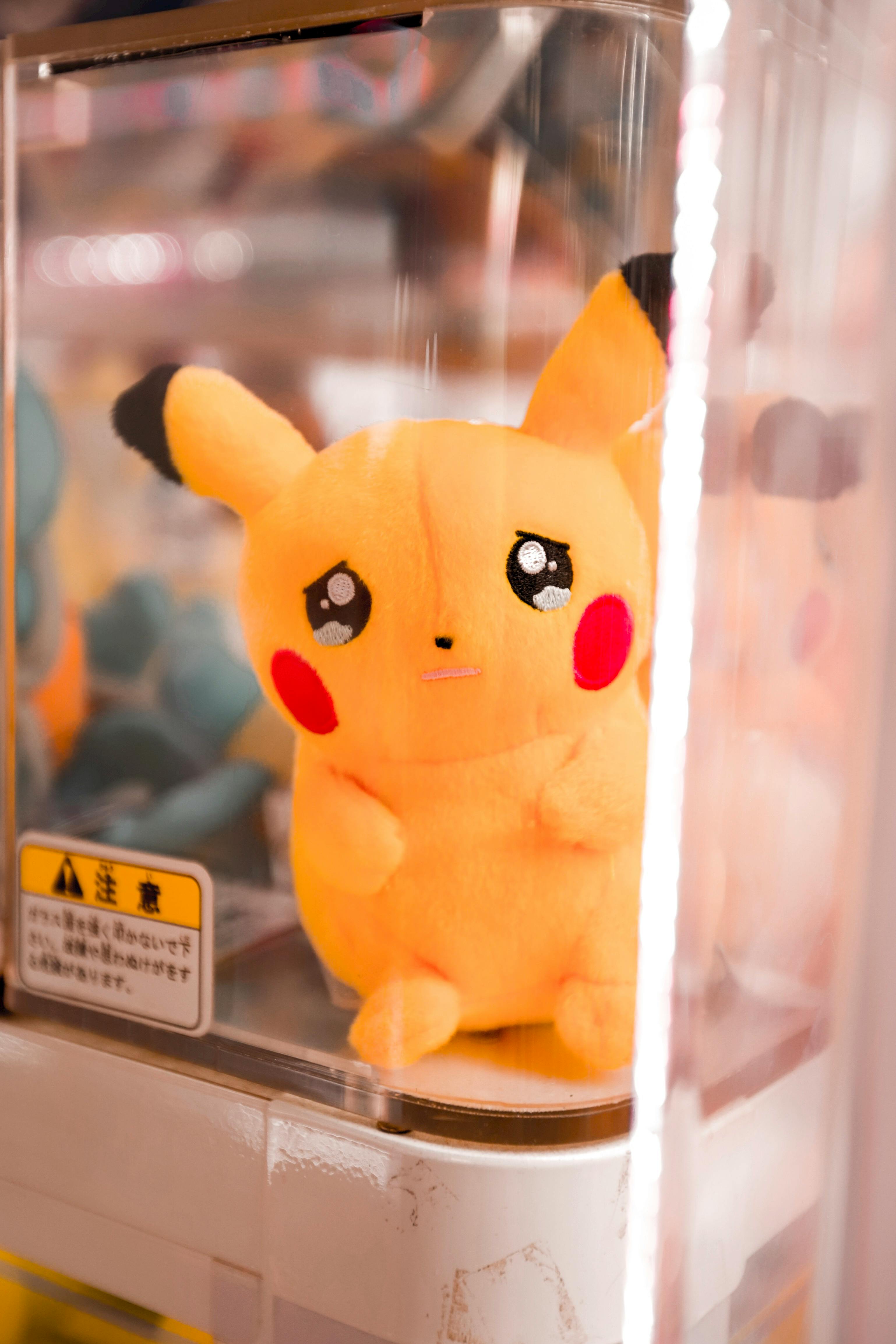 A Close-Up Shot of a Sad Pikachu Stuffed Toy · Free Stock Photo