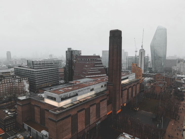 
An Aerial Shot Of The Tate Art Gallery In London