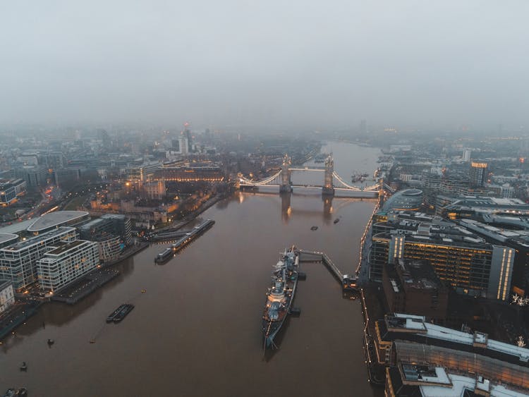 
An Aerial Shot Of The City Of London