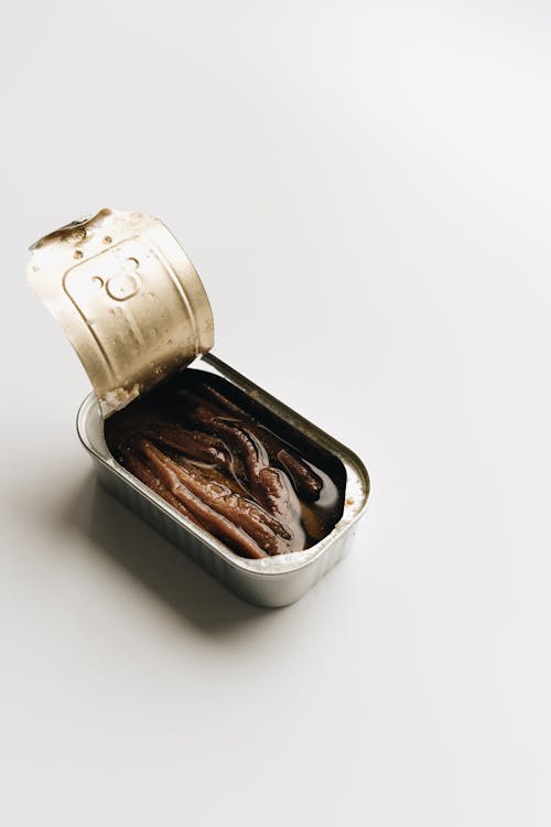 Pre Cooked Anchovies with Oil in a Can