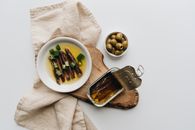 Free stock photo of anchovies, bread, breakfast