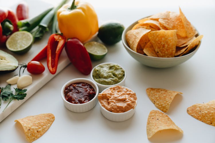 Tortilla Chips With Dips