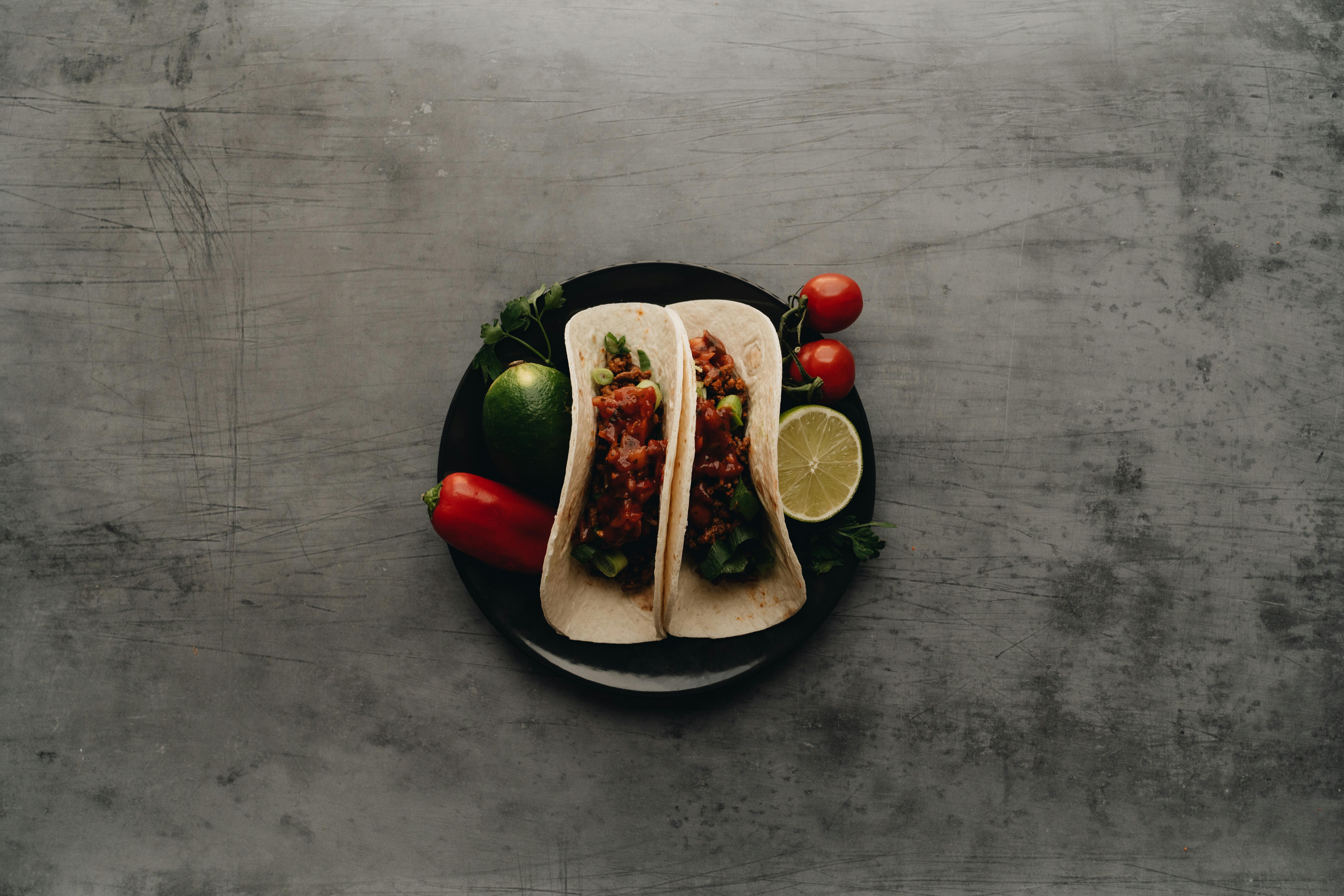 Fresh guacamole with tortilla chips at Taco Time