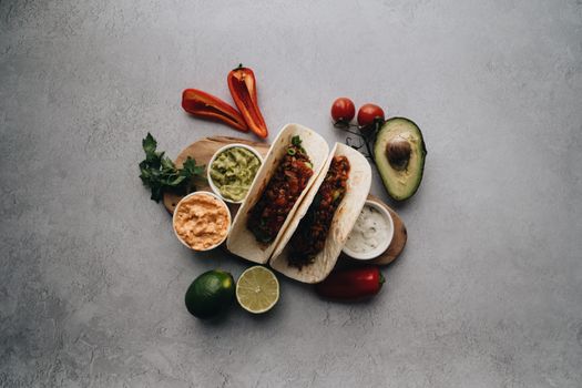 Ground Turkey Tacos with Avocado and Tomato