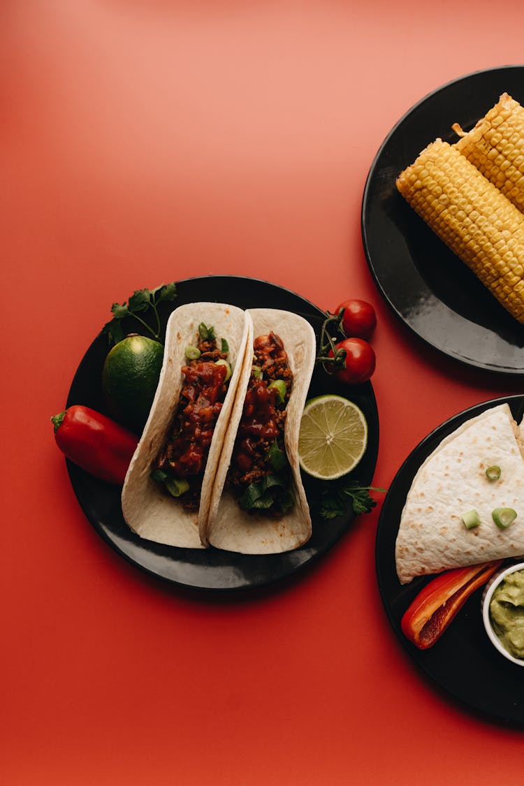 Tortillas On Plates