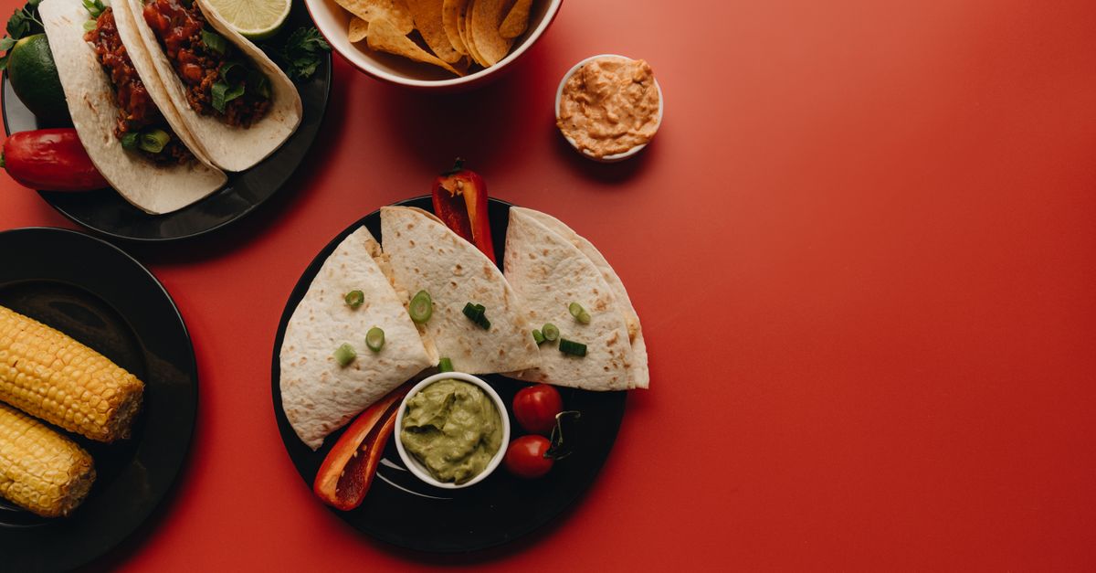 homemade bean and cheese quesadillas with salsa