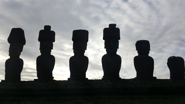 Ahu Tongariki sunrise (15 moai) — Easter Island