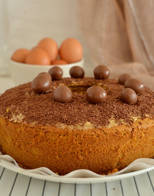 Close Up of Chocolate Cake