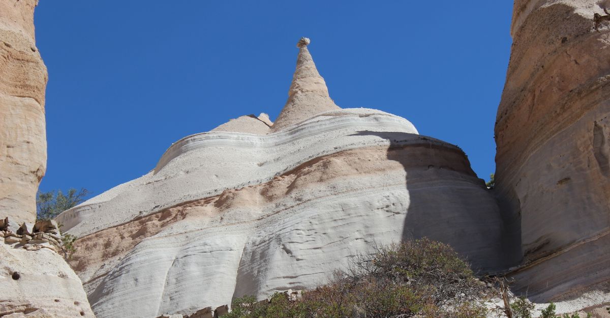 Stunning view of geological formations at Kasha-Katuwe Tent Rocks National Monument.