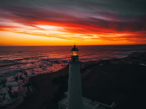 Beacon During Golden Hour