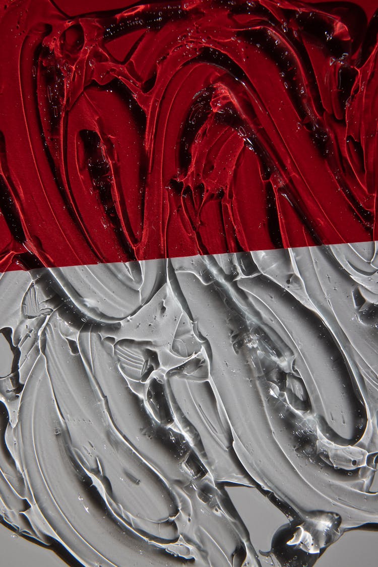 Abstract Background Of Gel And Paint Flows