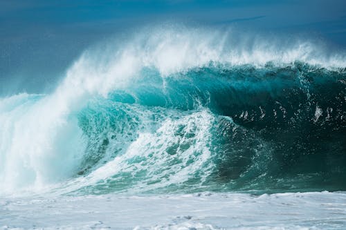 Immagine gratuita di ampio colpo, oceano, onde del mare