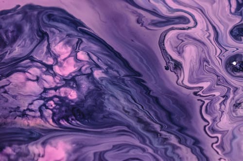 Free Close-up Shot of Purple Paint Abstract Painting  Stock Photo