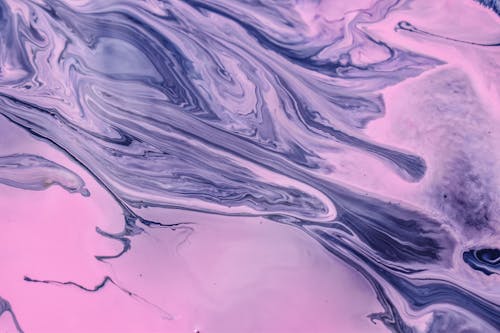 Purple and Black Abstract Painting in Close-up · Free Stock Photo