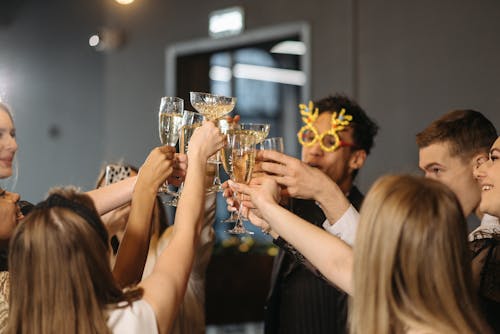 Free Colleagues Having a Party Stock Photo