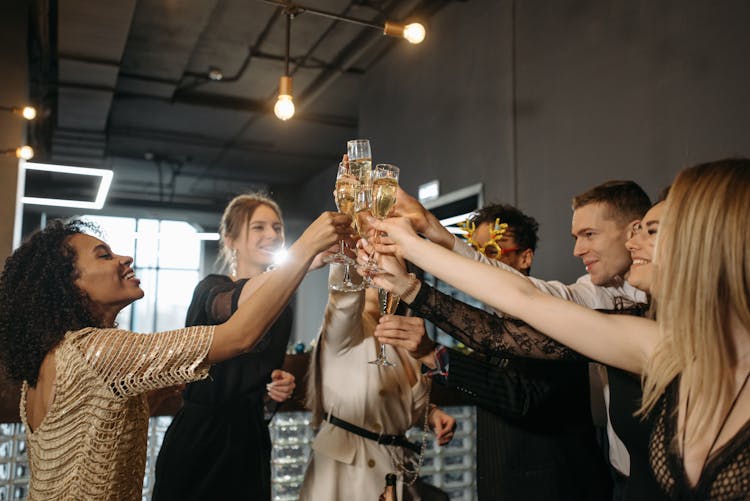 A Team Having A Celebration