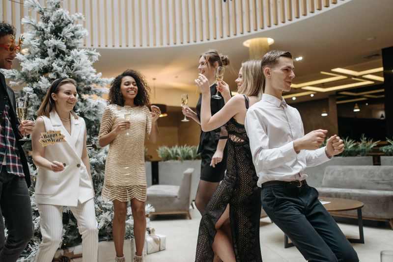Guests celebrating at a corporate function