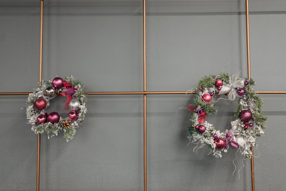 Batik Ribbon wreaths