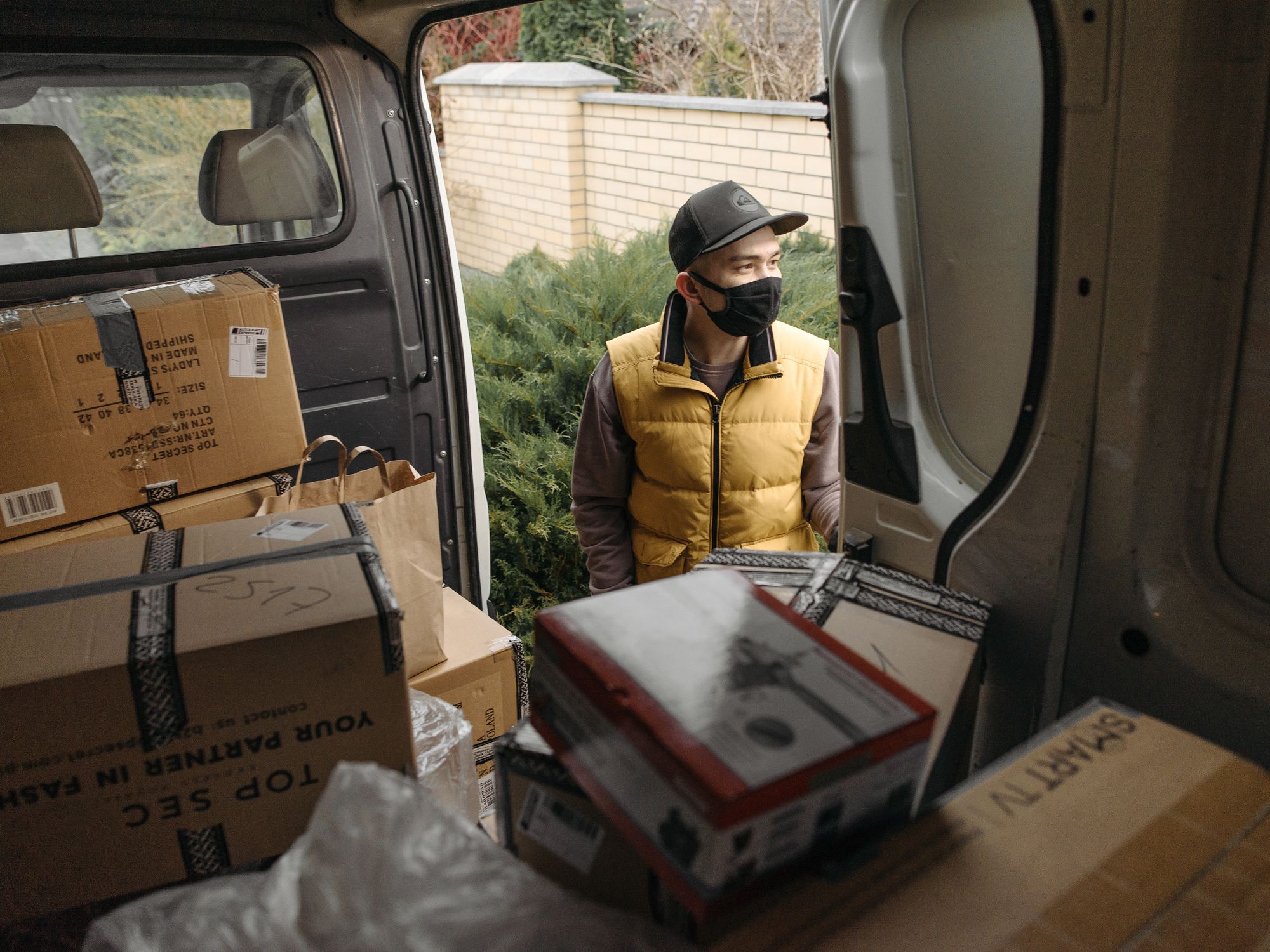Furniture & Delivery in Gweek, South West — movers delivering furniture from a van