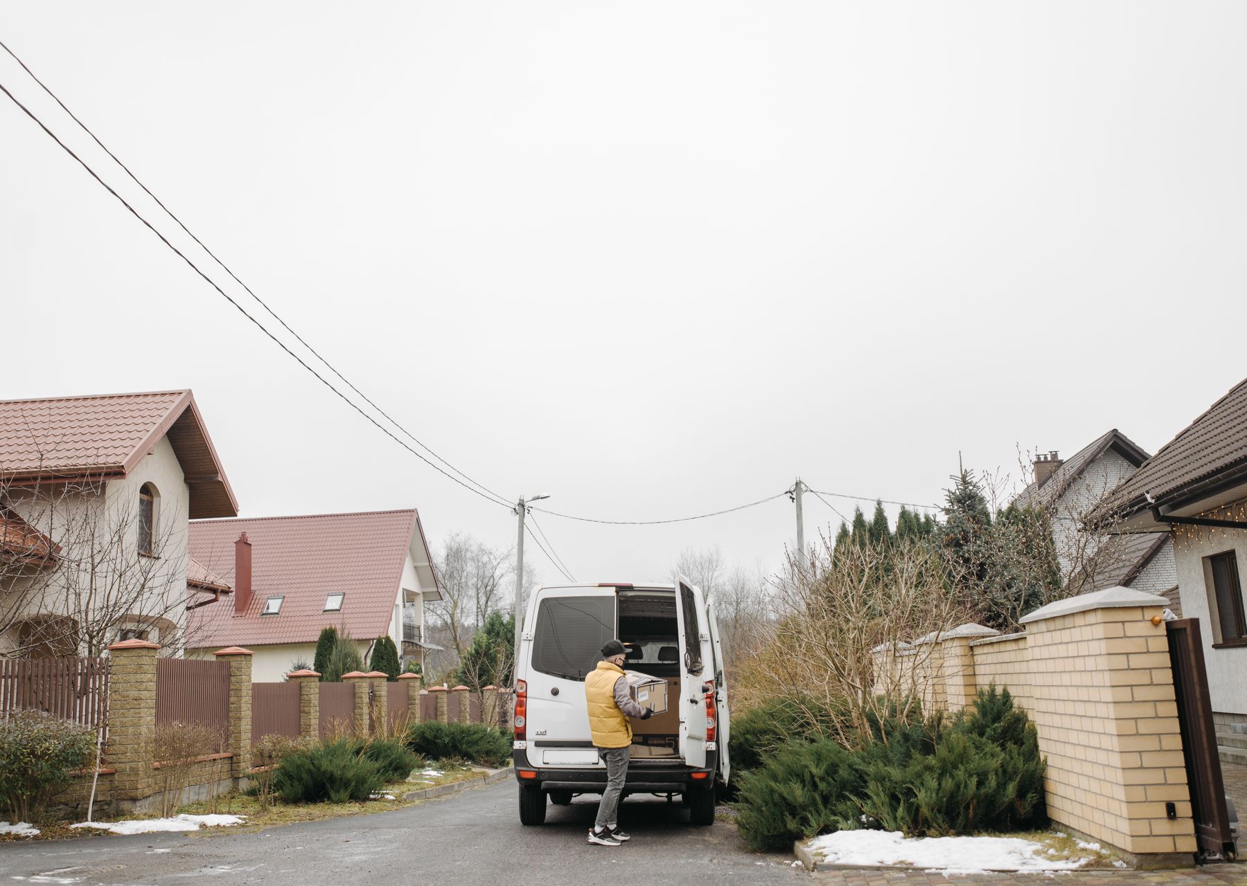 Same-day removals van loading — flat removals in Torquay