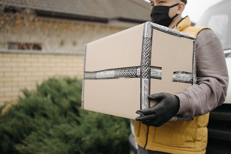 Man Delivering A Box