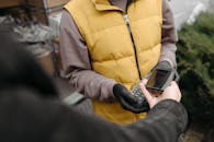 A Person Making a Contactless Payment