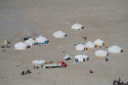 คลังภาพถ่ายฟรี ของ yurts, การท่องเที่ยว, ทะเลทราย
