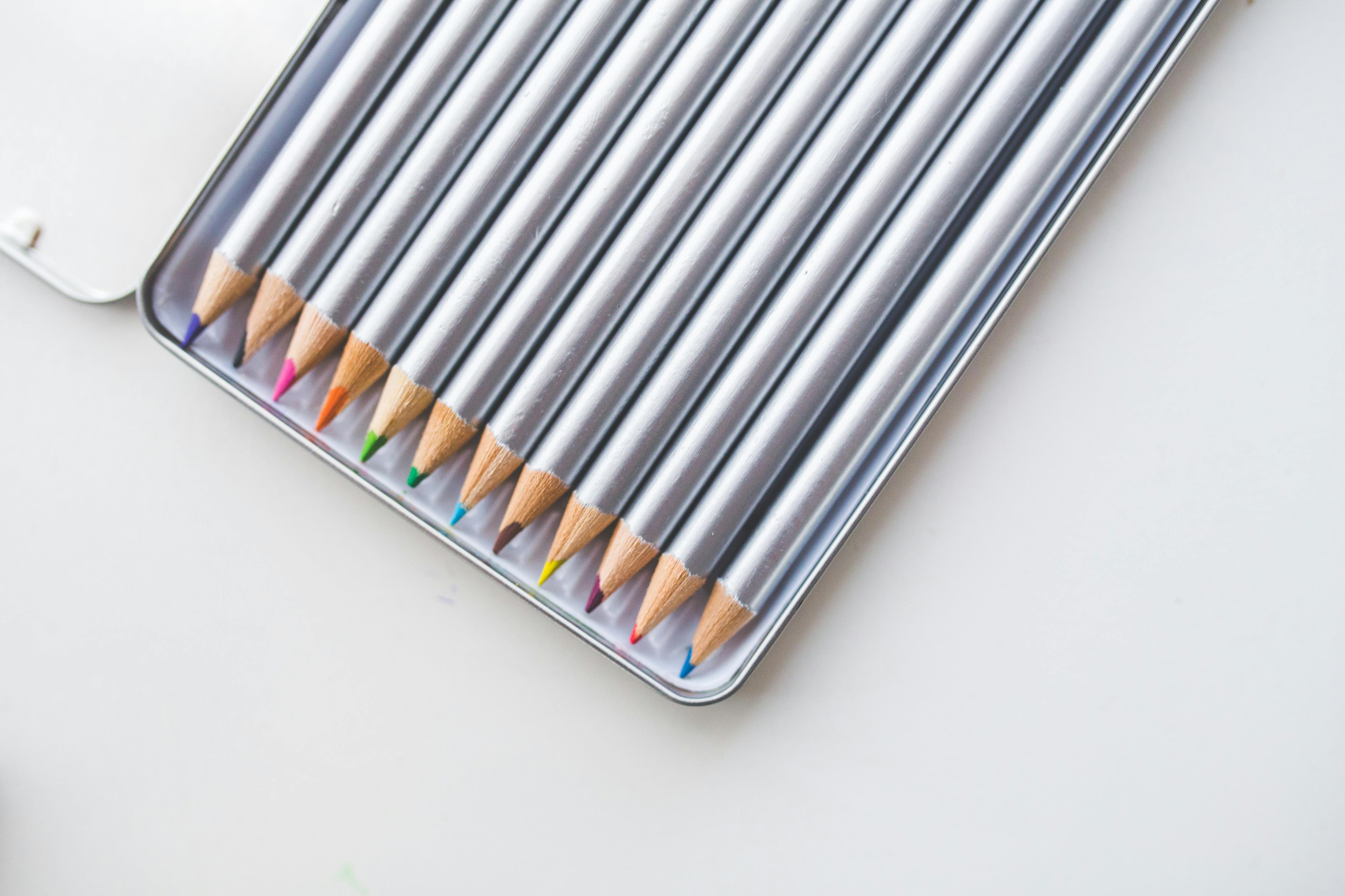 Download Colored Pencils In Open Box Free Stock Photo 3D SVG Files Ideas | SVG, Paper Crafts, SVG File