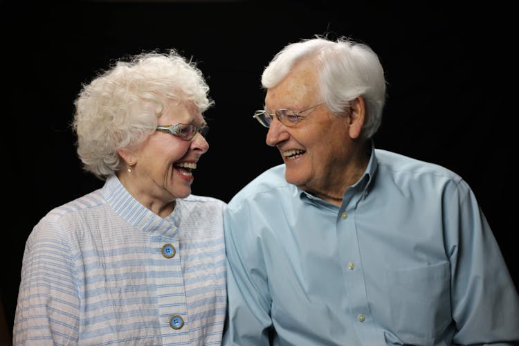 Portrait Of Laughing Elderly Couple