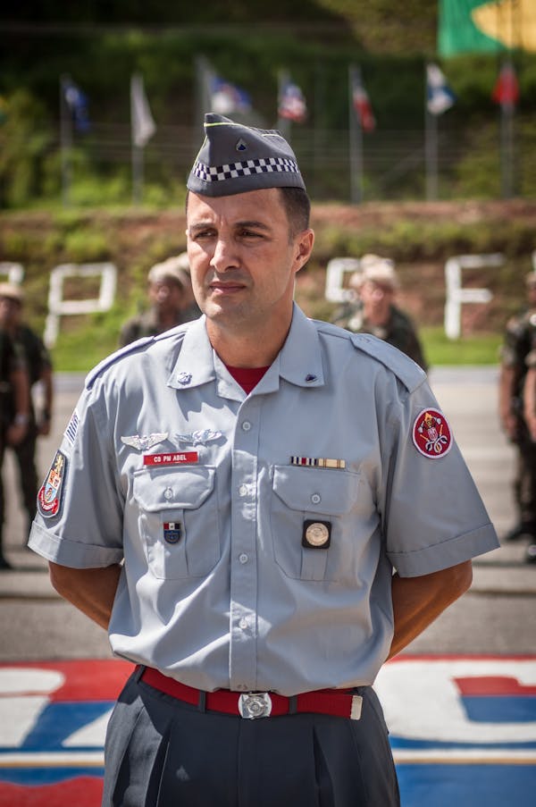 A Man Wearing a Military Uniform
