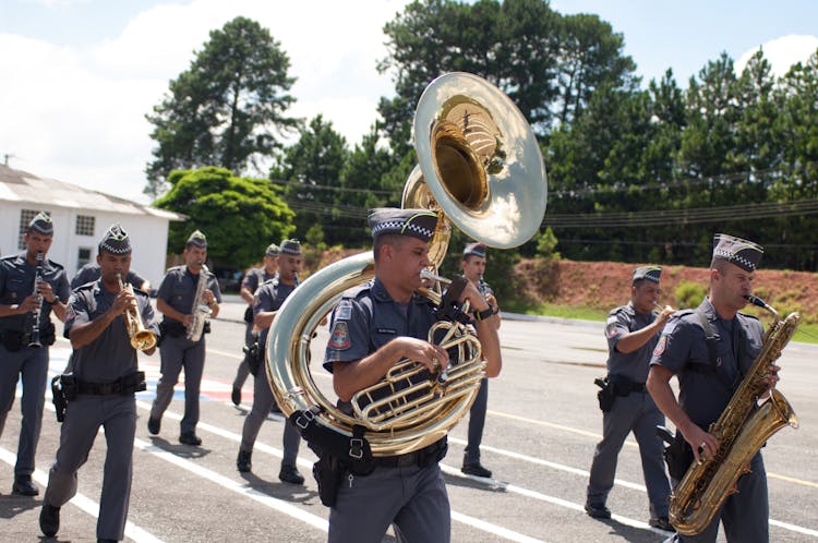 Army Band Playing Music