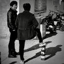 Men Talking on Street