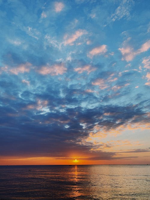 Free Ocean during Sunset Stock Photo