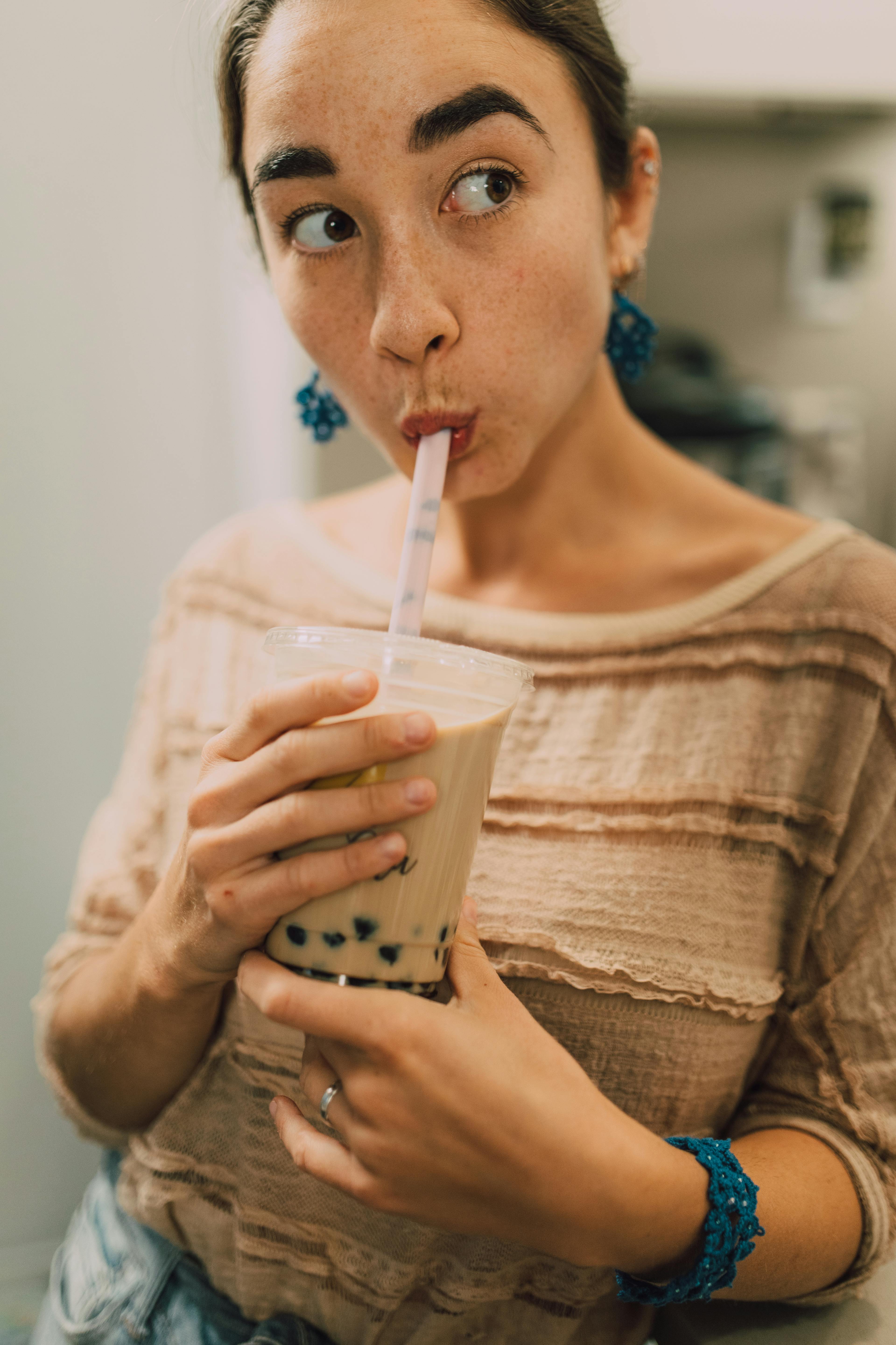 Bubble Tea on Glass Cup · Free Stock Photo