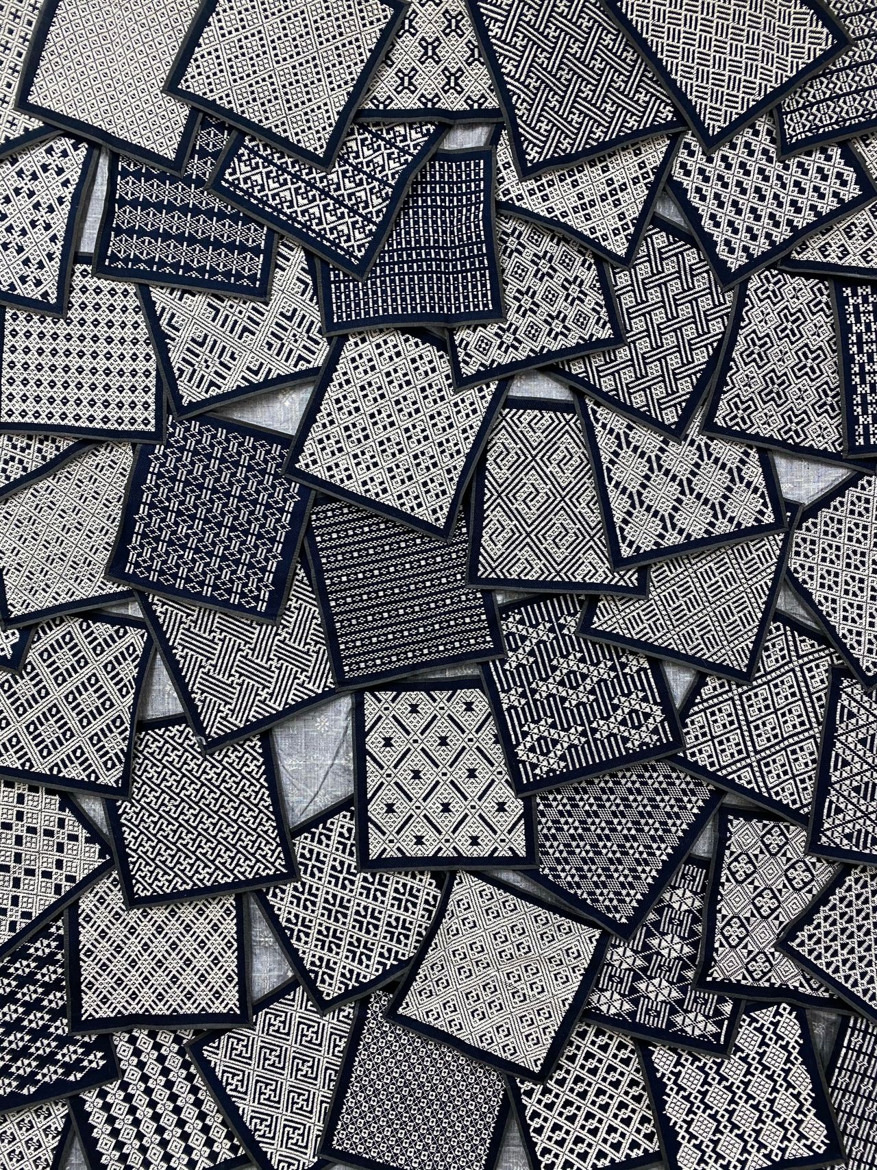 Sashiko stitched textile