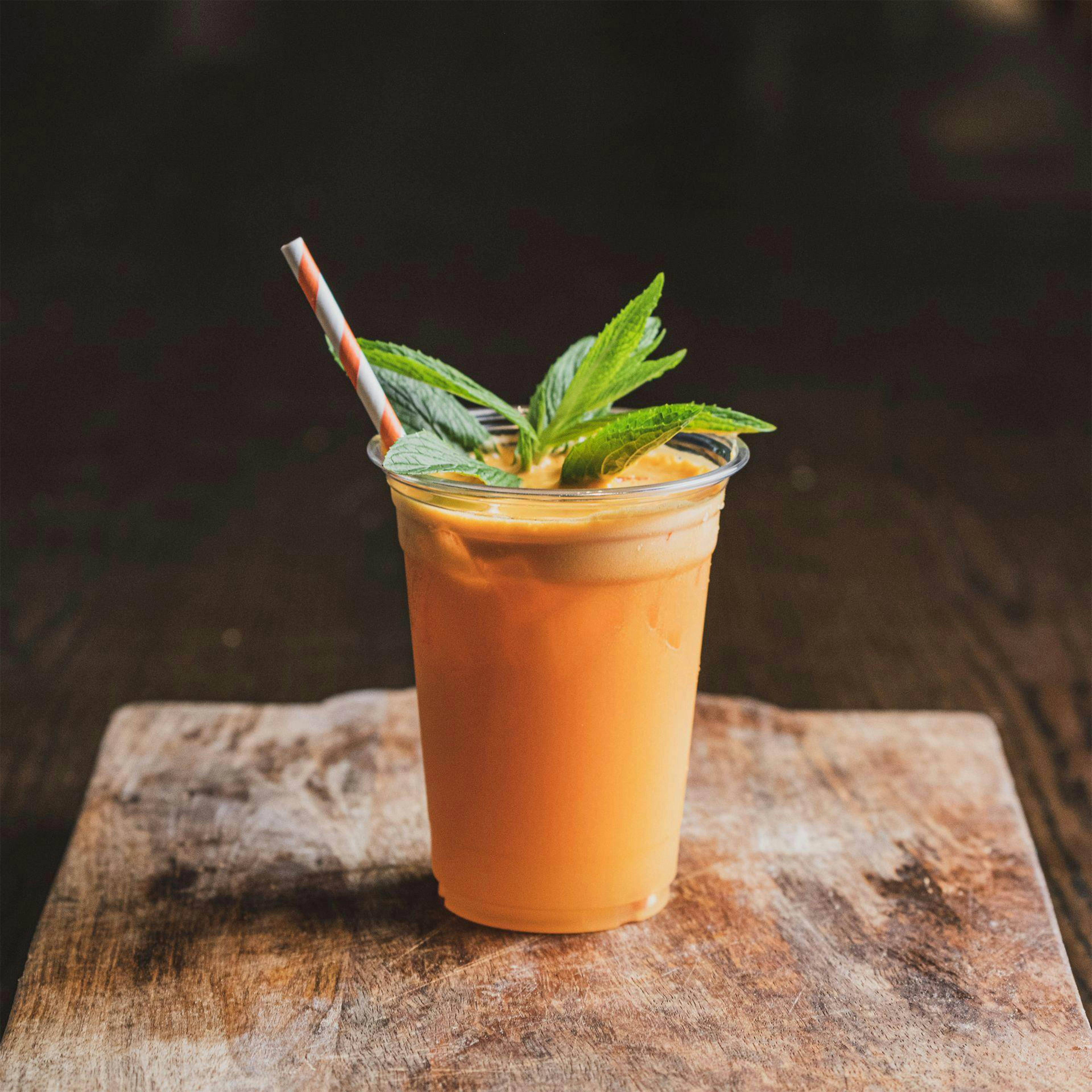 Orange Juice in Clear Plastic Glass · Free Stock Photo