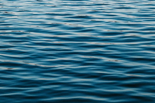 Abstract background of rippled sea in daytime
