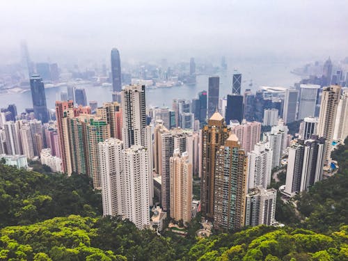 Free High Rise Buildings in Hongkong Stock Photo